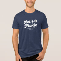 Retro Pickleball Lets Pickle Personalised Text 