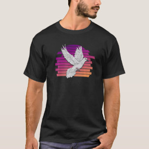 Retro Pigeon Breeder Bird Dove Animal Pigeon T-Shirt
