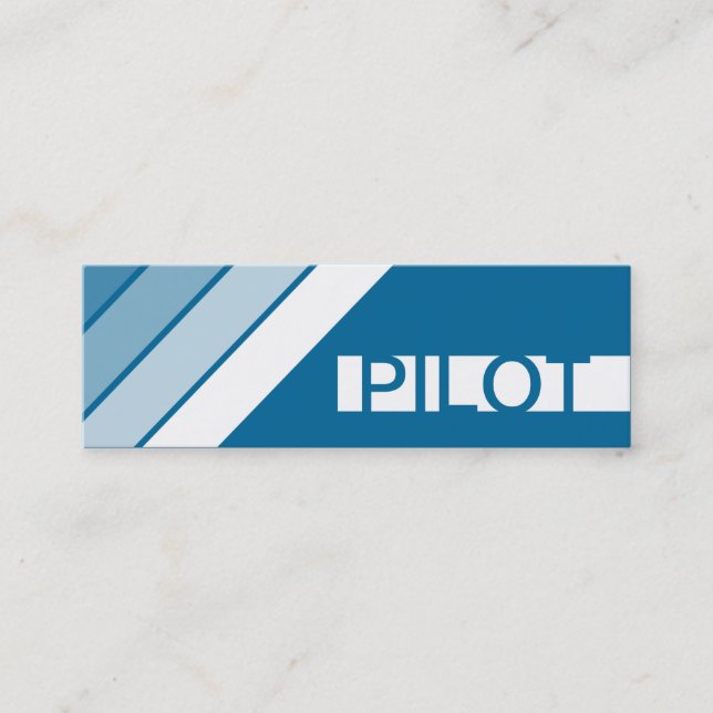 retro PILOT Mini Business Card (Front)