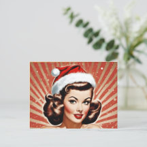 Retro Pin Up Girl Christmas