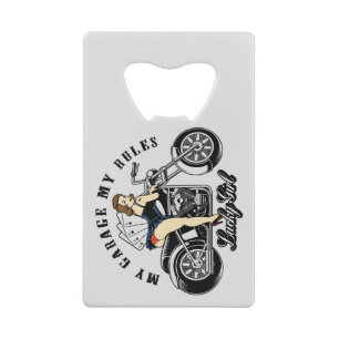 Retro Pin-Up Girl Stainless Steel Bottle Opener