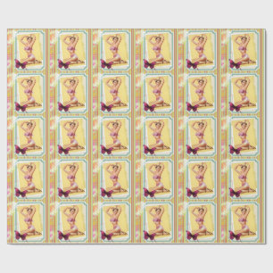 Retro Pin-Up Girl Wrapping Paper