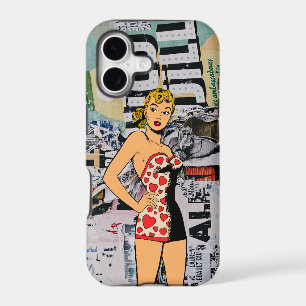 Retro Pin-Up Pop Art Street iPhone Case