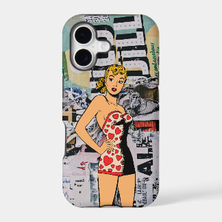 Retro Pin-Up Pop Art Street iPhone Case