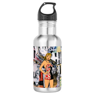 Retro Pin-Up Street Pop Bottle