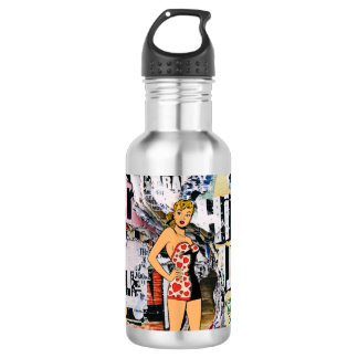 Retro Pin-Up Street Pop Bottle