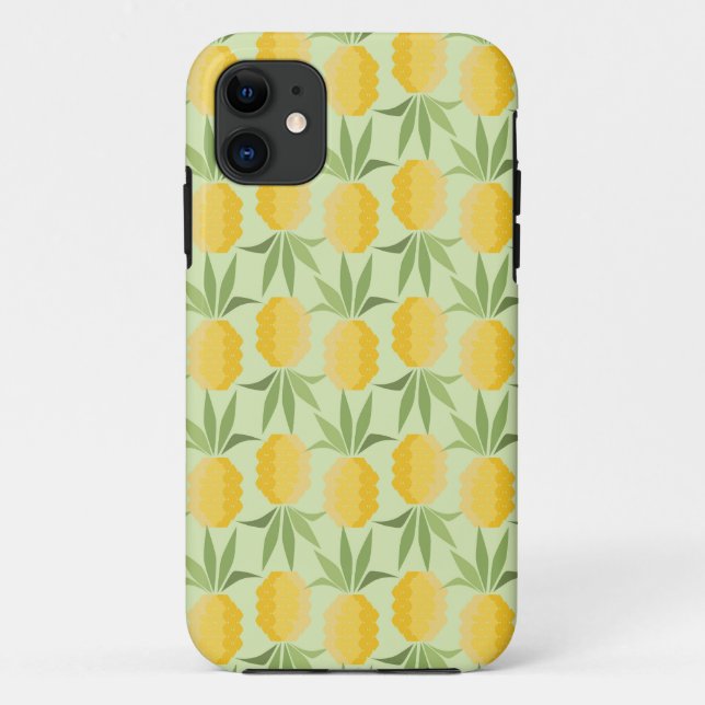 Retro Pineapples Case-Mate iPhone Case (Back)