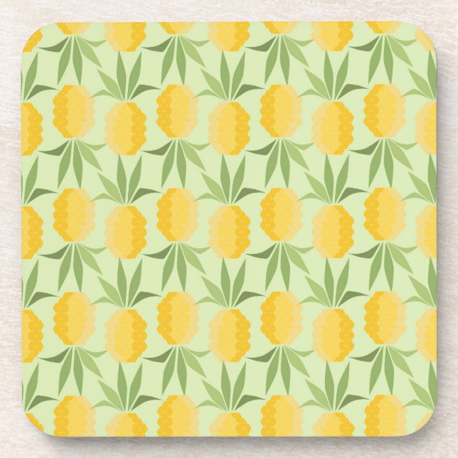 Retro Pineapples Coaster (Front)