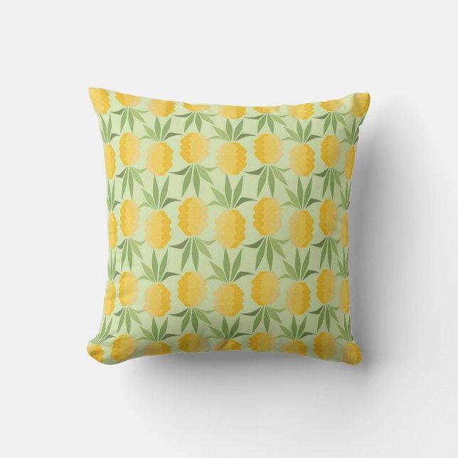 Retro Pineapples Cushion (Front)