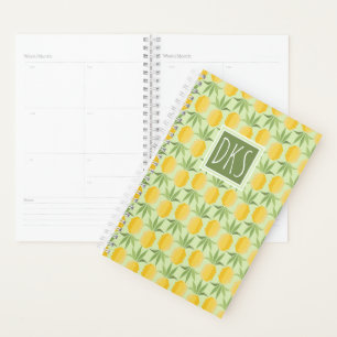 Retro Pineapples   Monogram Planner