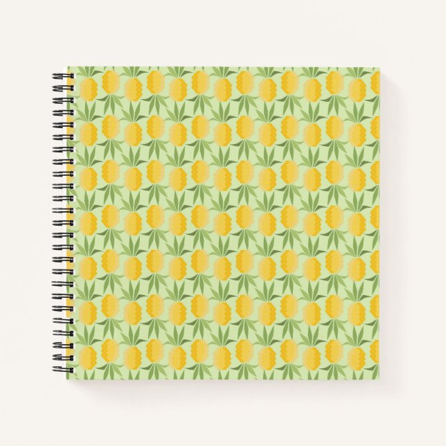 Retro Pineapples Notebook (Front)