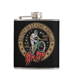Retro Pinellas Bike Trail Hip Flask