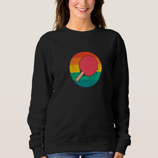 Retro Ping Pong Player Table Tennis Coach Expert G Sweatshirt (Front)