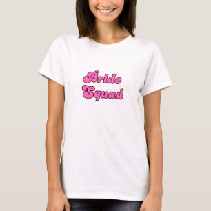 Retro Pink Bride Squad T-Shirt