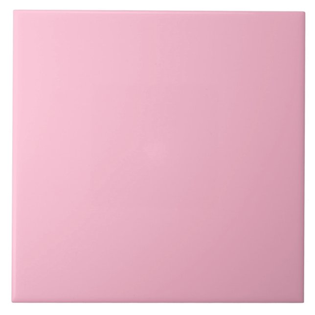 Retro Pink Ceramic Tile. Tile (Front)