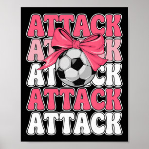 Retro Pink Coquette Ll Style Player Fan Team Girls Poster