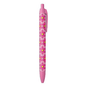 Retro Pink Daisy Writing Pens Gift