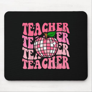 Retro Pink Disco Byll Apple Teacher Colourful Byck Mouse Pad