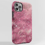 Retro Pink Disco Mirror | Monogram Case-Mate iPhone 14 Case<br><div class="desc">This modern case features a glam,  darker pink disco mirror look for a retro inspired style that will catch their eye! Add your name,  initials,  or monogram.</div>