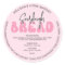 Retro Pink Loaf of Bread Groovy Ingredients Label