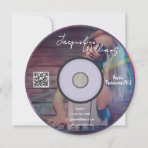 Retro Pink Music Producer CD DJ Business Card