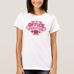 Retro Pink OUT OF OFFICE Trendy Tee
