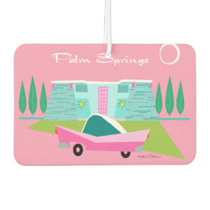 Retro Pink Palm Springs Air Freshener