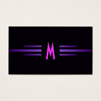 Retro Pink Purple Modern Monogram /House-of-Grosch