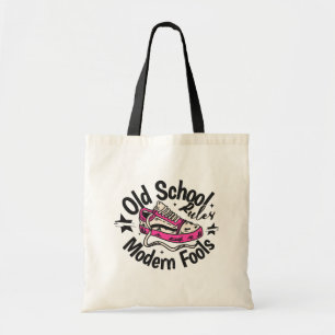 Retro Pink Roller Skate Tote Bag