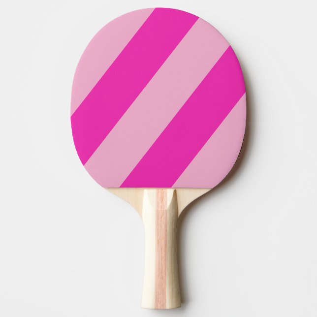 Retro Pink Sky Three Bold Stripes Ping Pong Paddle (Front)
