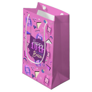 Retro Pink Tamagotchi Birthday Small Gift Bag