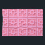 Retro Pink Trellis Kitchen Towels<br><div class="desc">Add a splash of mid-century modern Palm Springs everywhere you go with these Retro Pink Trellis pattern kitchen towels. It was inspired by vintage concrete breeze blocks. The deconstructed take on 1950s architecture will give an instant designer feel to everyday life.</div>