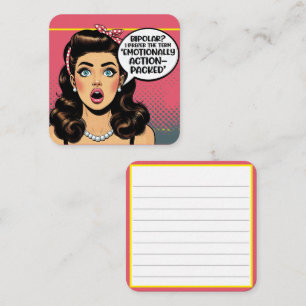 Retro Pinup_ Action Packed Enclosure Card