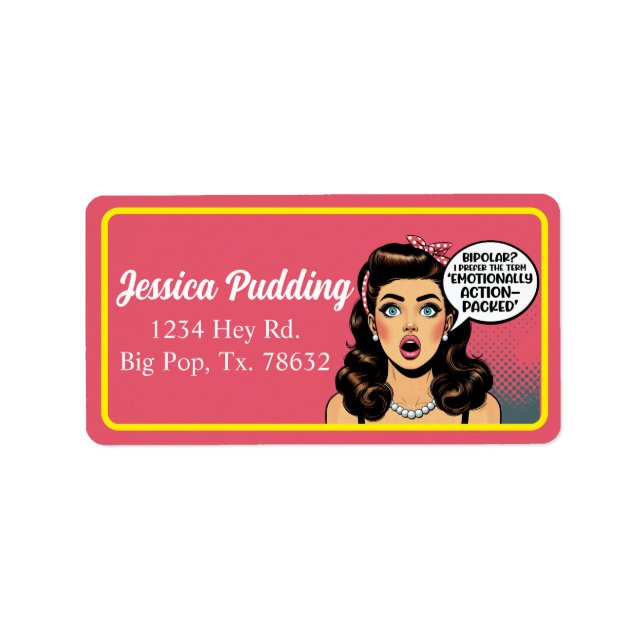 Retro Pinup_ Action Packed Label (Front)