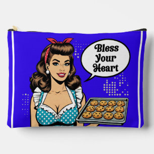 Retro Pinup_ Bless Your Heart Accessory Pouch