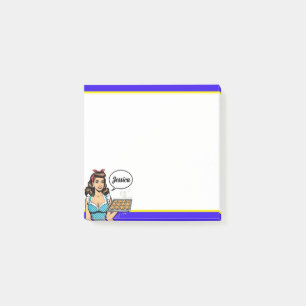 Retro Pinup_ Bless Your Heart Post-it Notes