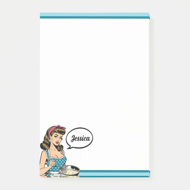 Retro Pinup_ Hey Darlin Post-it Notes (Front)