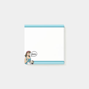 Retro Pinup_ Hey Darlin Post-it Notes