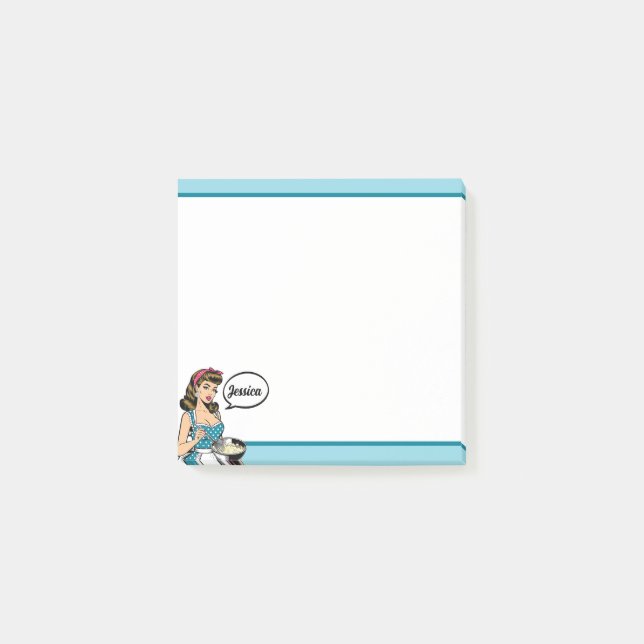 Retro Pinup_ Hey Darlin Post-it Notes (Front)