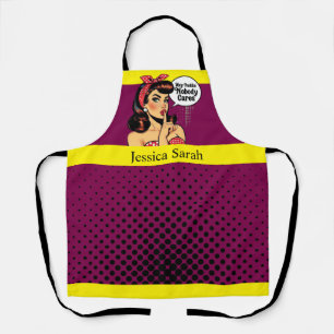 Retro Pinup_ Hey Pudding Apron