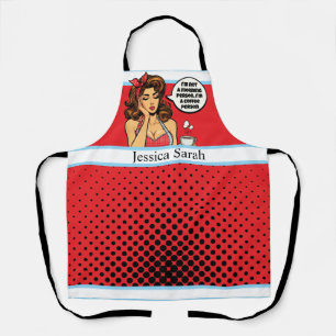 Retro Pinup_ Morning Person Apron