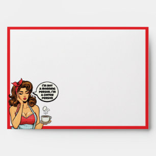 Retro Pinup_ Morning Person Envelope