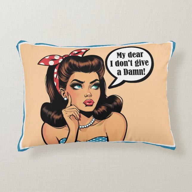 Retro Pinup_ My Dear Decorative Cushion (Front)