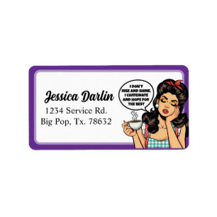 Retro Pinup_ Rise and Shine Label