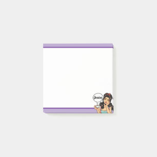 Retro Pinup_ Rise and Shine Post-it Notes