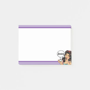 Retro Pinup_ Rise and Shine Post-it Notes