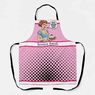 Retro Pinup_ Served Daily Apron