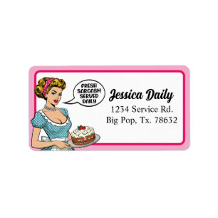 Retro Pinup_ Served Daily Label