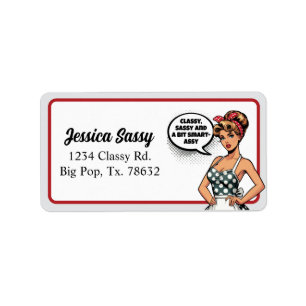 Retro Pinup_ Smart Assy Label