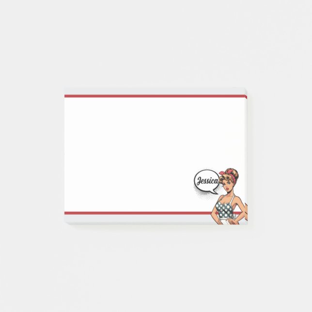 Retro Pinup_ Smart Assy Post-it Notes (Front)